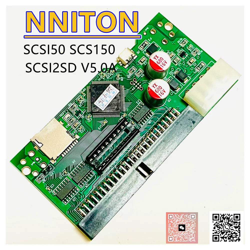 

SCSI50 SCS150 SCSI2SD V5.0A SD Card Replaces 50-Pin Hard Disk Circuit Board SCSI Card Adapter