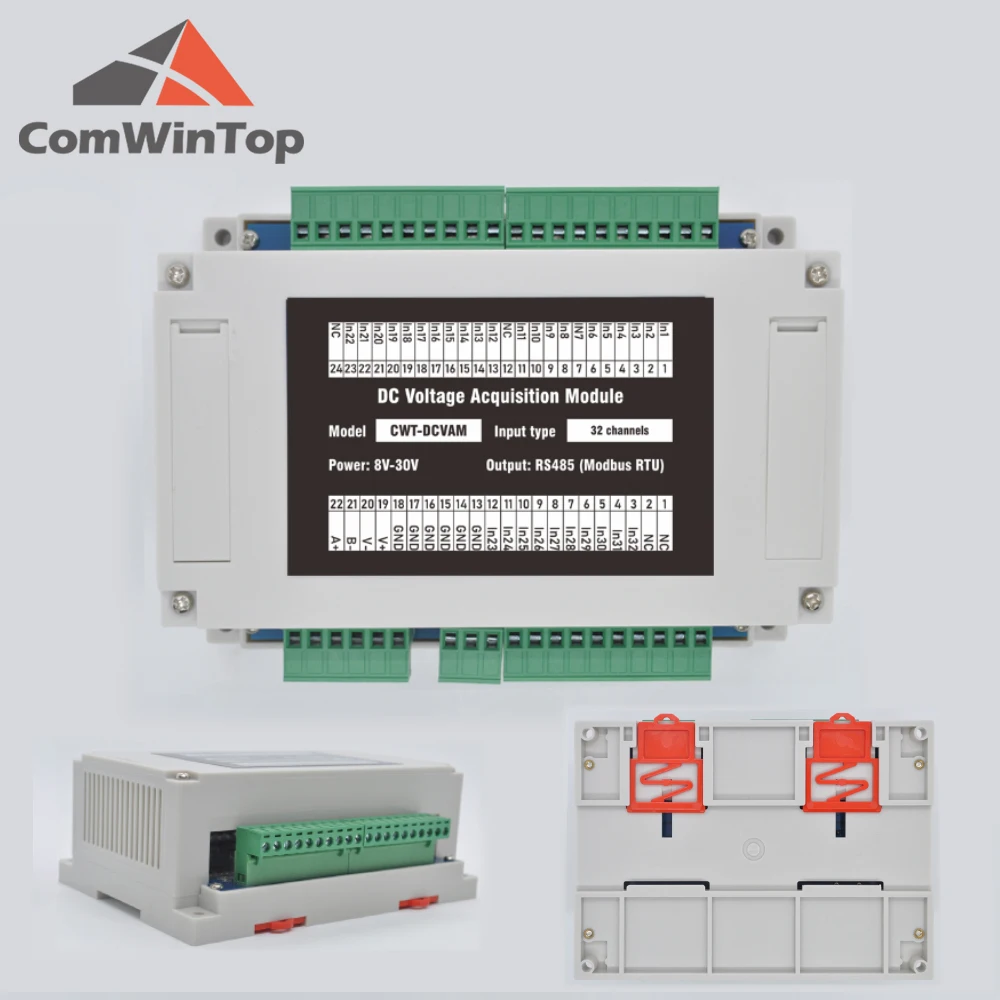 

32-канальный модуль сбора напряжения постоянного тока RS485 Modbus