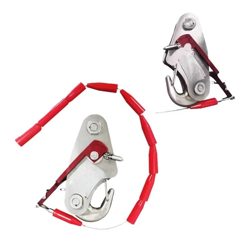 Boat hook 35KN rescue boat, life raft dual-purpose stainless steel release hook hand automatic integration