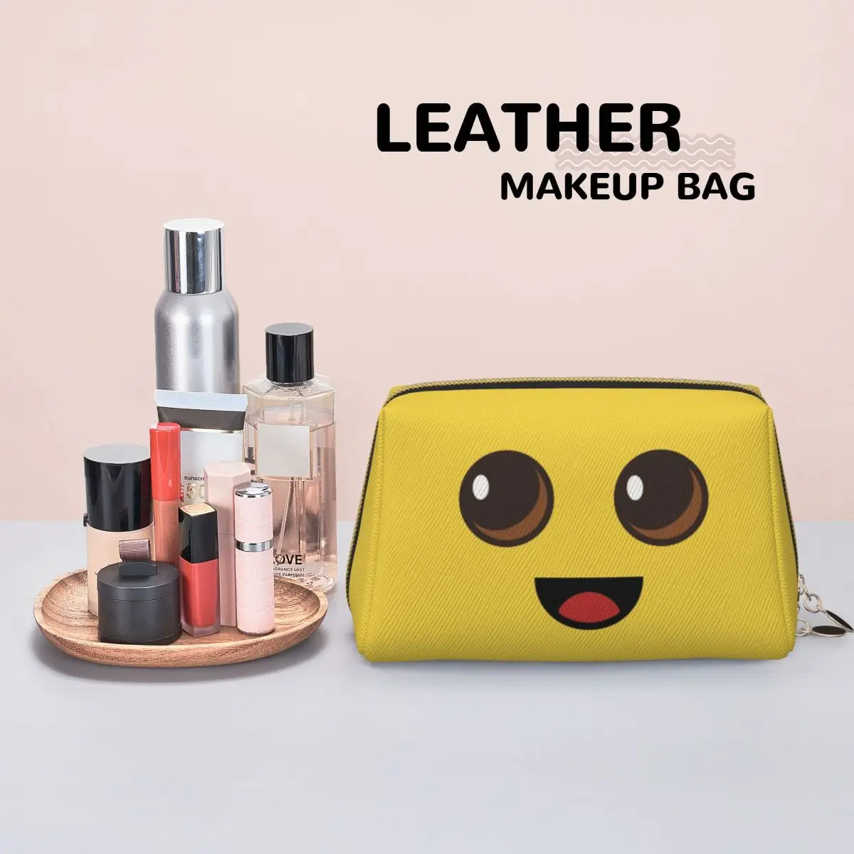 Peely Victory Royale Banana Women Cosmetic Bag Travel Makeup Organizer Pouch Toiletry Storage Dopp Kit Box