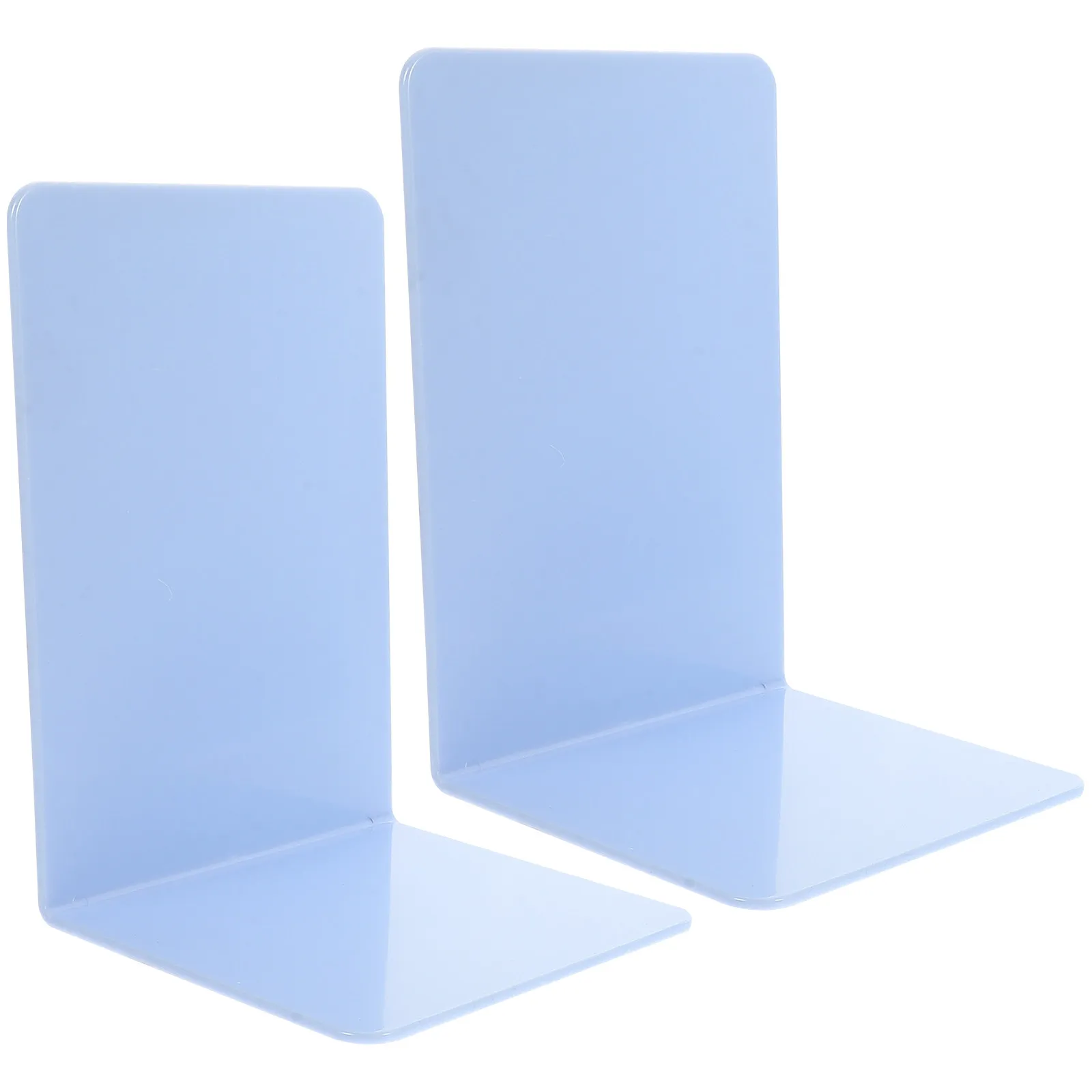 2Pcs Bookends PP Material Decorative Desktop Book Holders Minimalist Design Office Study Book Organizers File Stands