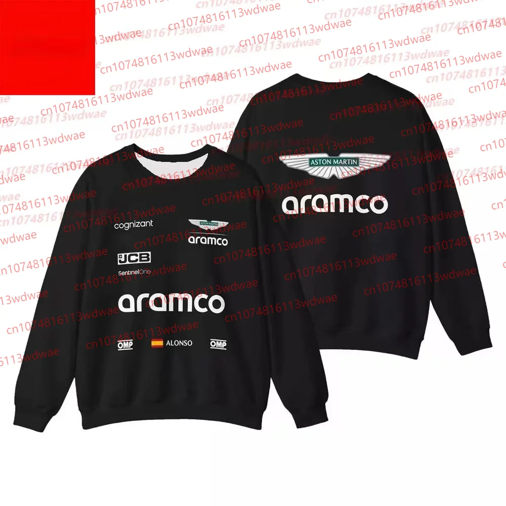 

Толстовка с круглым вырезом Aston Martin, мотоциклетная толстовка Silverstone Race Edition, испанские гонщики, комплект Fernando Alonso 14, толстовка для фанатов