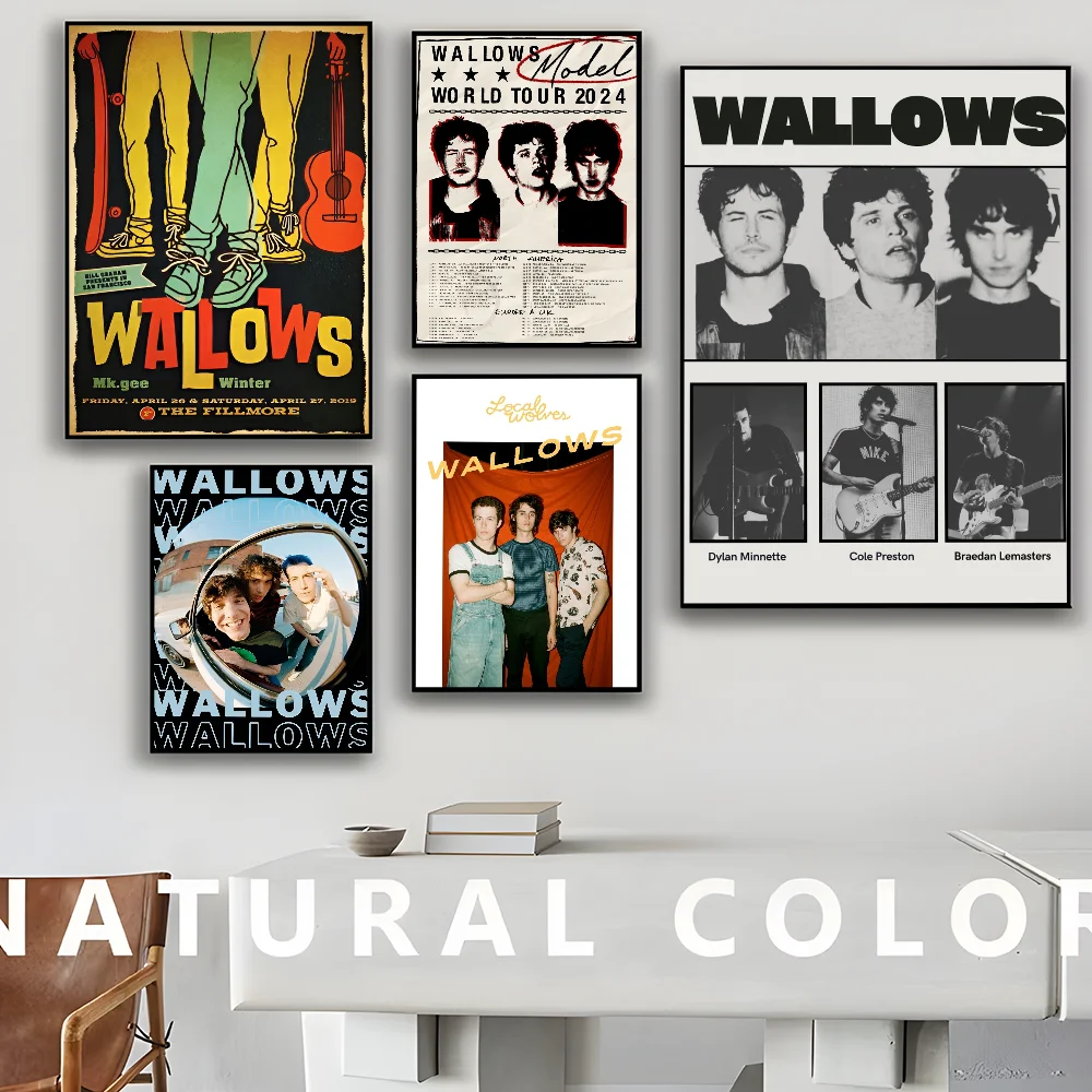 wallows Self-adhesive Art Poster Whitepaper Prints Posters Artwork Aesthetic Art Wall Painting