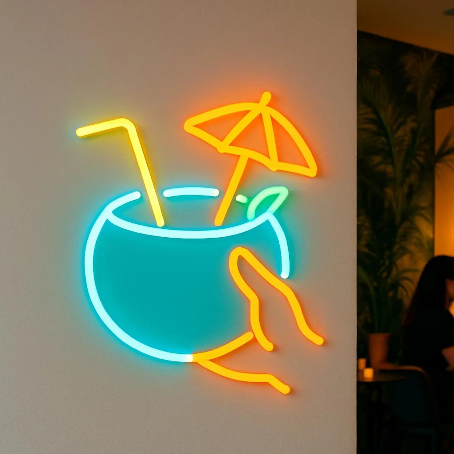 Coconut Cocktail Neon Sign,Beach Bar Neon Sign,Gastro Bar Led Sign,Drink Decor,Karaoke Bars Decor,Bartender Gift Idea,Cafe Decor