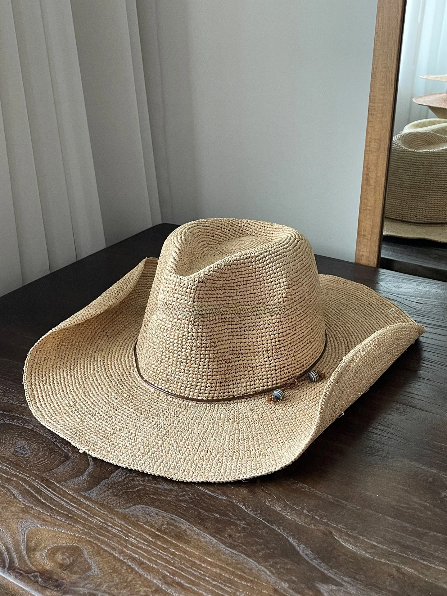 lafite-straw-hat-spring-summer-beach-vacation-sun-protection-wide-brim-cowboy-hat-for-men-and-women-breathable-adjustable