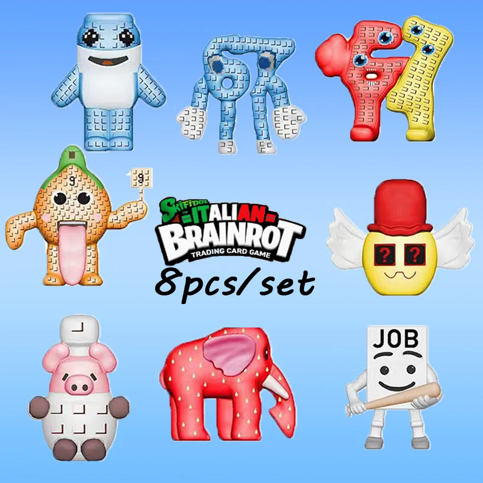 STEAL A BRAINROT Shark Figures Doll Toy Anime Cartoon Cute Toys Movie Animals Toy Fans Game Birthday for Halloween Kid Gifts