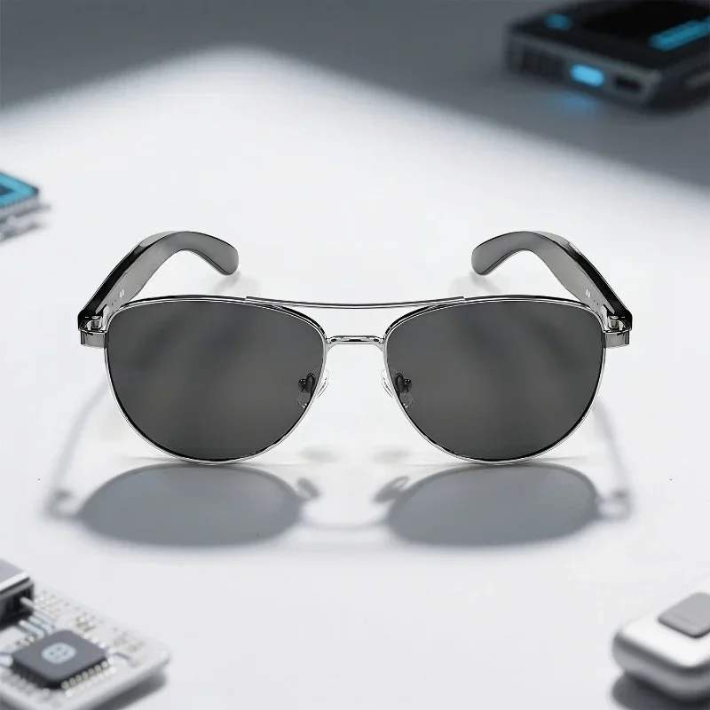 Automatic switch machine, smart glasses, music playback AI voice assistant, fashionable Bluetooth sunglasses