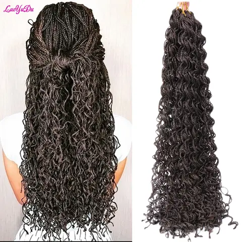 Zizi Braids 크로셰 박스 브레이드 트위스트 합성 브레이드 헤어 익스텐션 20-25 뿌리/팩 핑크 화이트 퍼플 버그 그레이 613 Luoyudu