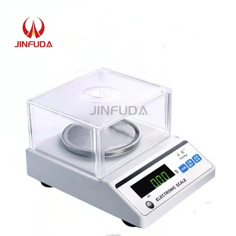 Laboratory Weighing Balance Scale 0.01g-2000g Portable Round Plate Digital Display Electronic Balance