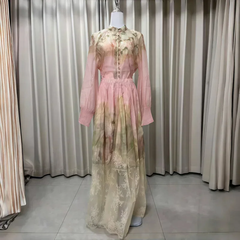 

Women's Suit Floral Linen Elegant Long Suits Casual Vacation Beach Party Suits Woman Clothing Fashion High Quality Suits 2025