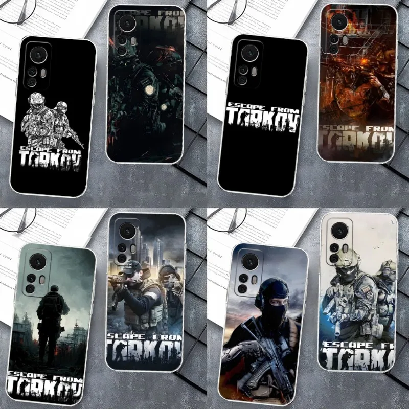 Game Escape From Tarkov Phone Case Clear For Xiaomi 13 12 10 11 11T Poco F3 M4 Redmi K40 K30 10X 9T Note10 11 10S 9 8 Pro Lite