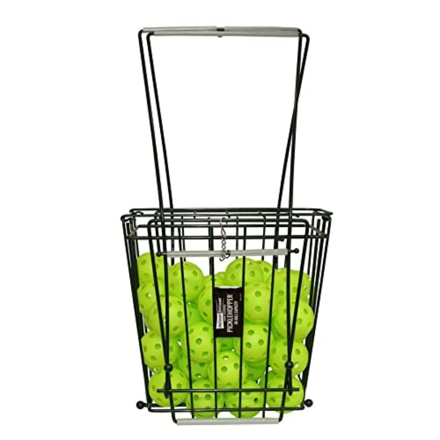 

Picklehopper 60 - Pickleball Basket Holds and Picks Up 60 Balls EZ Glide Bar Provides Effortless Ball Pick-Up No Tool Assembly