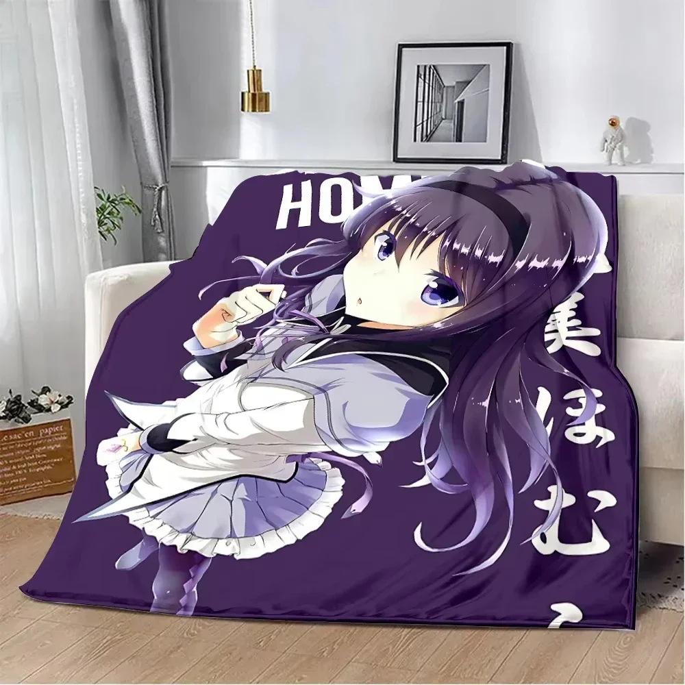 2026 Puella Magi Madoka Magica HD Printed Blanket Picnic Blankets Warm Blanket Soft And Comfortable Blanket Home Travel Birthday