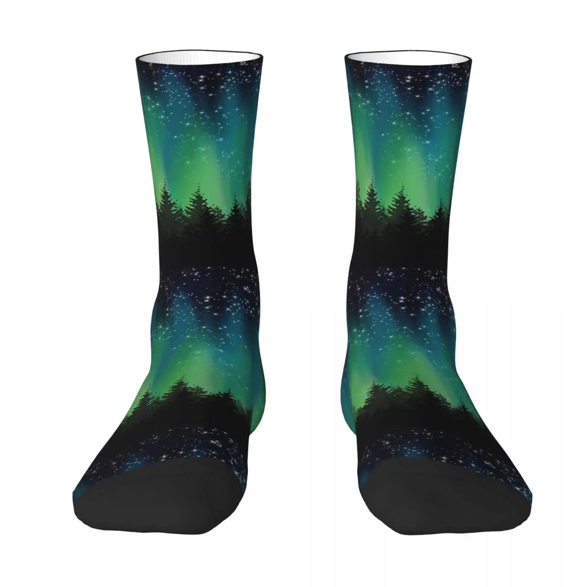 

Northern Lights Socks Harajuku Sweat Absorbing Stockings All Season Long Socks Accessories for Man's Woman's Birthday Present