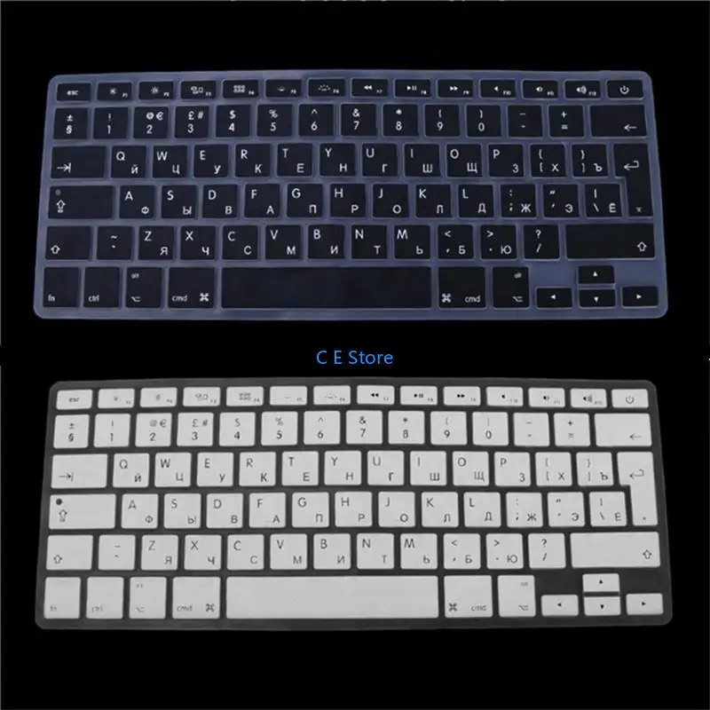 RUSSIAN UKRAINE EU US Soft Silicone Keyboard Cover Protector Skin For Macbook Pro Air 13 15 Protector Cover