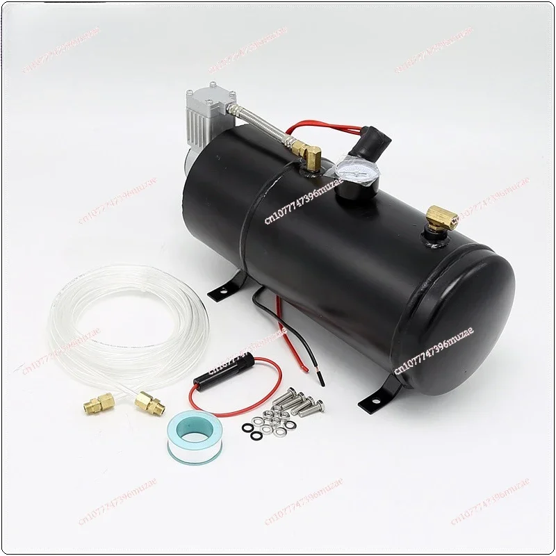 120 12/24V DC Onboard Air Horn Compressor System Kit Suitable for Truck Cars SUV Boat Tractor RV Off-Road Vehicle Subwoofers