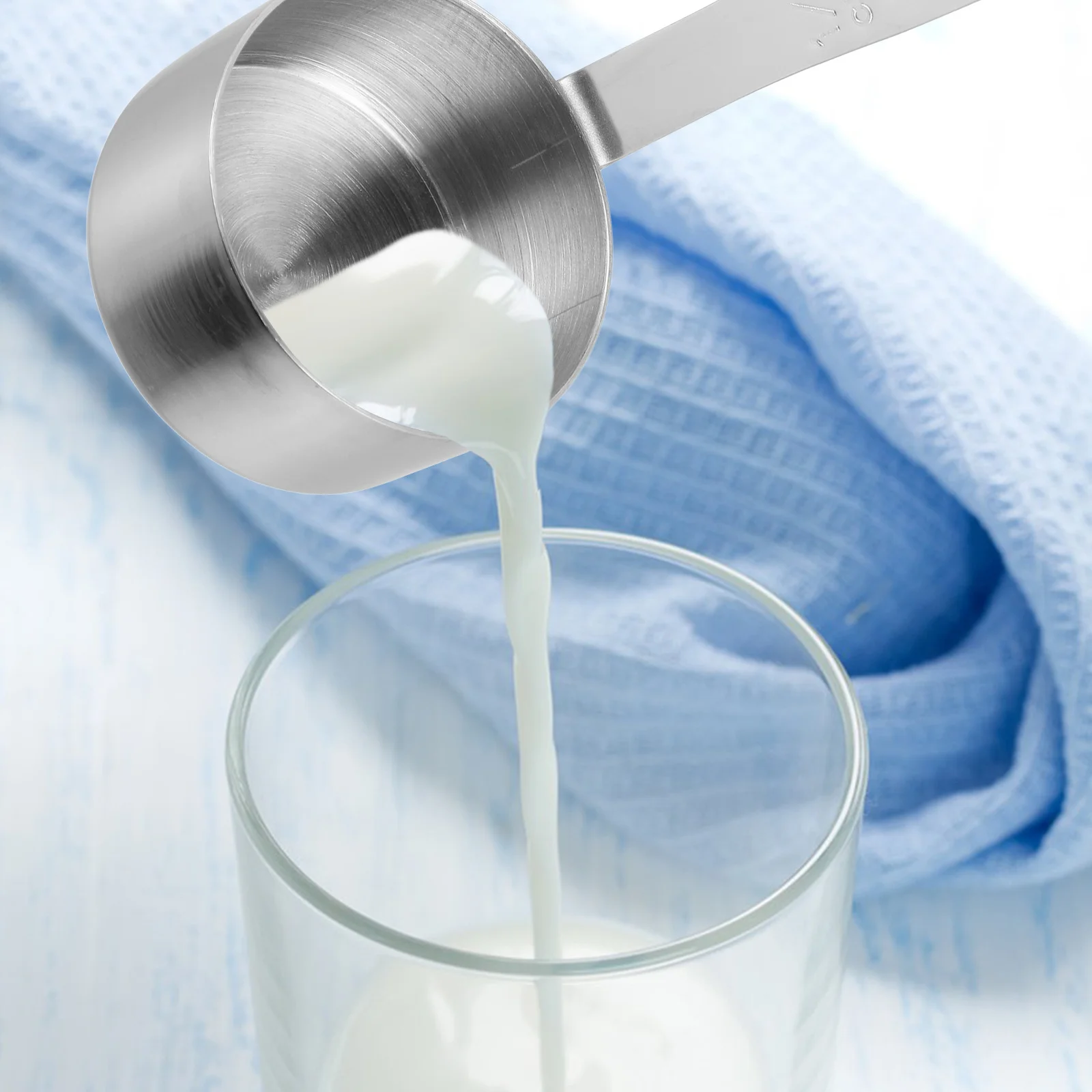 

1Pcs Stainless Steel Sauce Spoon Multipurpose Measuring Tool for Cooking Soup Milk Noodle Kitchen Sauce Spoon Cooking Tool