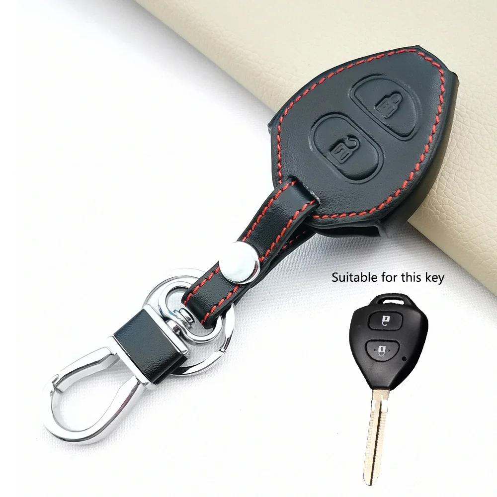 トヨタ用レザーカーキーケース,高品質,保護シェル,カムリrav4,ヤリス,プラド,タラゴ,カローラ,レイズ,クラウン,アバロン,ベンザ