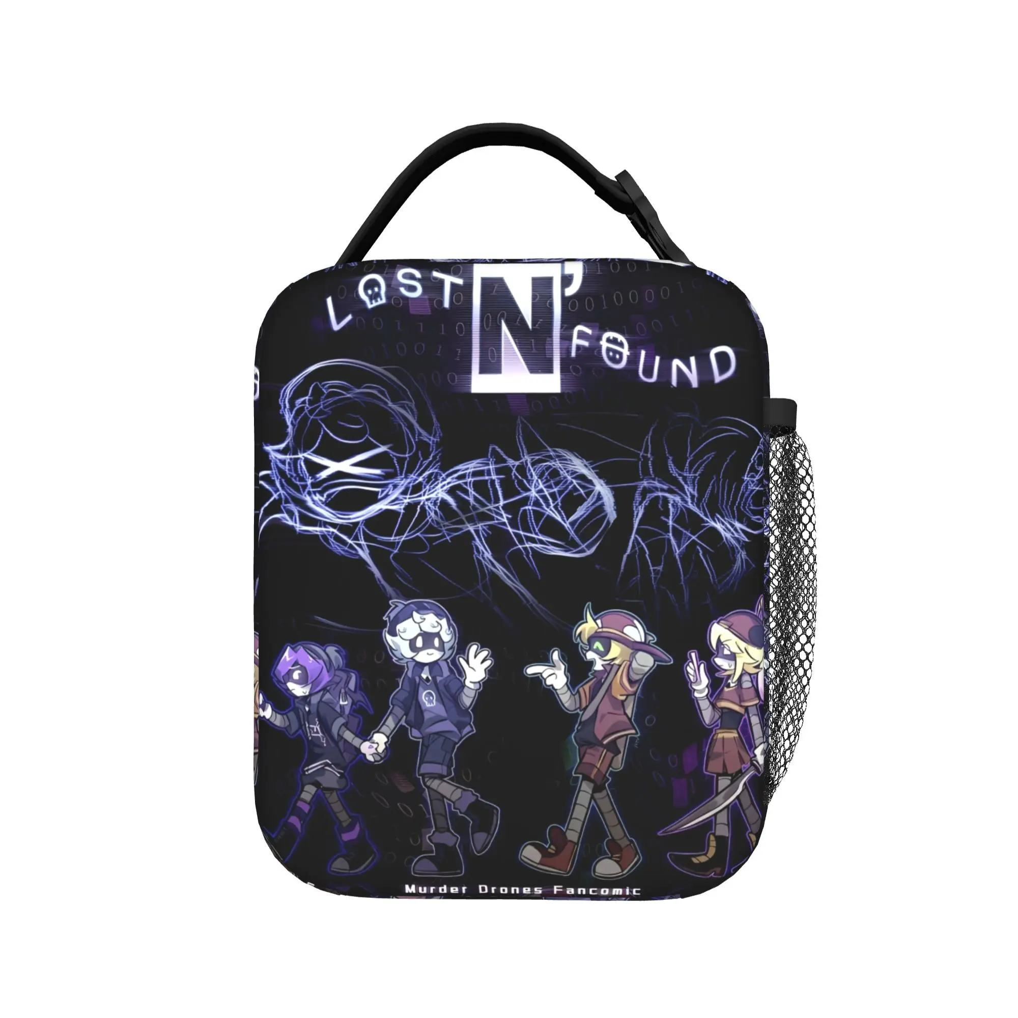 Murder Drones Games Insulated Lunch Bag High Capacity  Reusable Thermal Bag Lunch Box Tote Office  Picnic Girl Boy