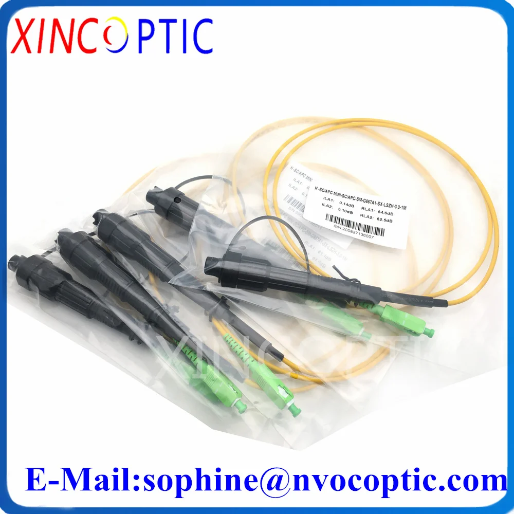 Imagem -02 - Impermeável Corning Huawei Mini sc Apc 1m 2m 3.0 mm Cabo Amarelo para sc Apc Optitap Jumper Cabo de Remendo do Conector de Fibra Óptica Ip67