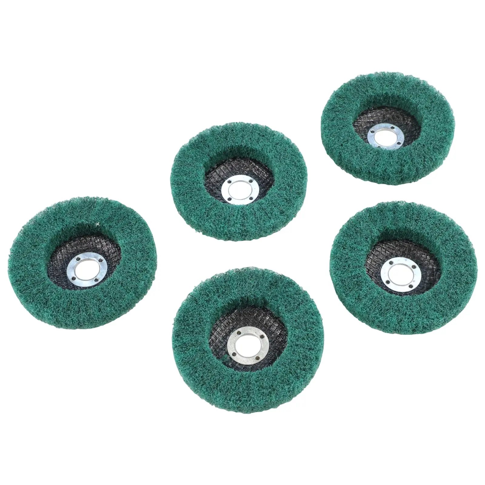 Nylon Material Flap Discs 5PC Metal Polishing Buffing Wheel 4in Diameter Aluminum Oxide Abrasive Fine Grade Grit 320