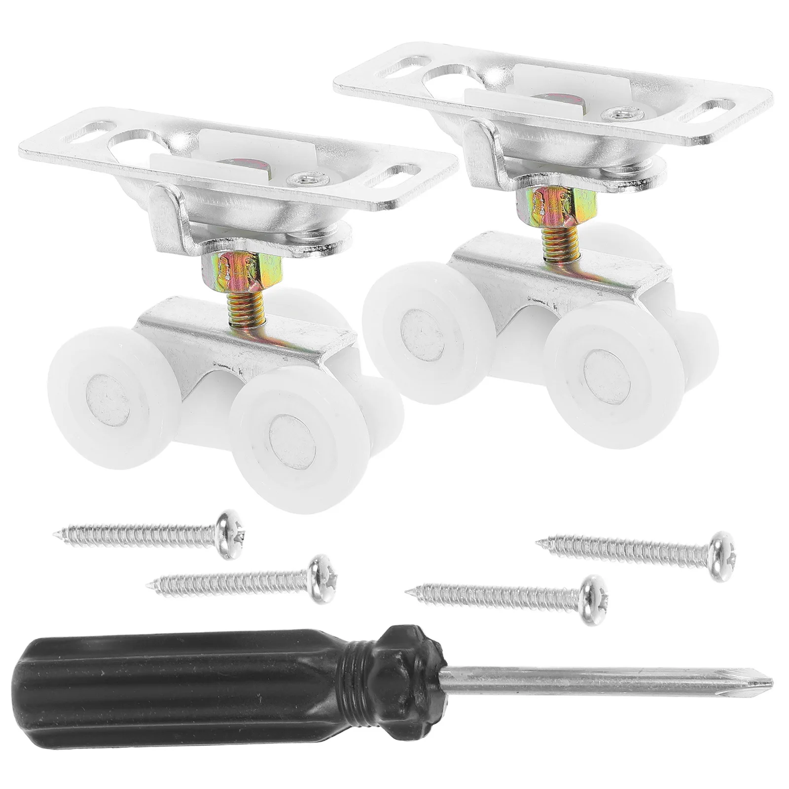 

Комплект роликов для раздвижных дверей автодомов: прочные ролики, винты, отвертка, сменные детали для механизма раздвижных дверей кемперов и автодомов