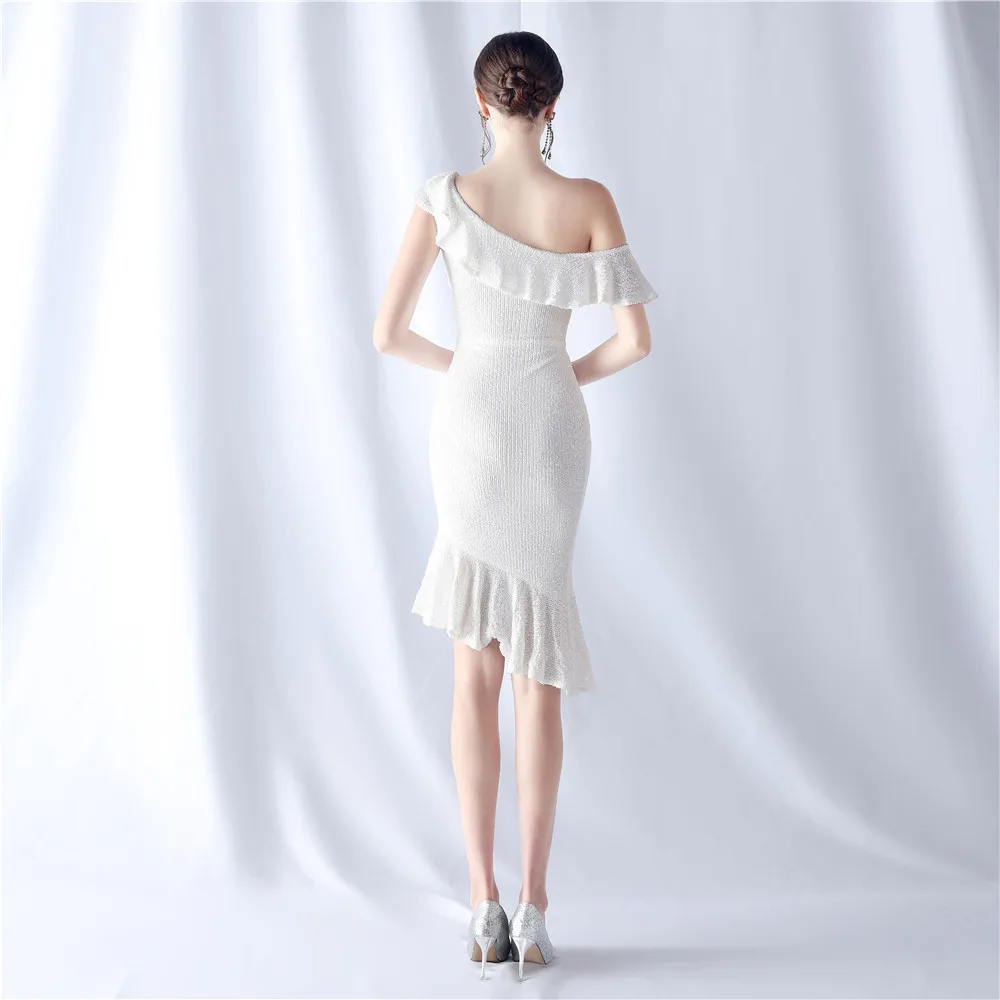 Vestido de noche de fiesta corto con lentejuelas coloridas para reuniones festivas Mini vestido brillante de moda para mujer