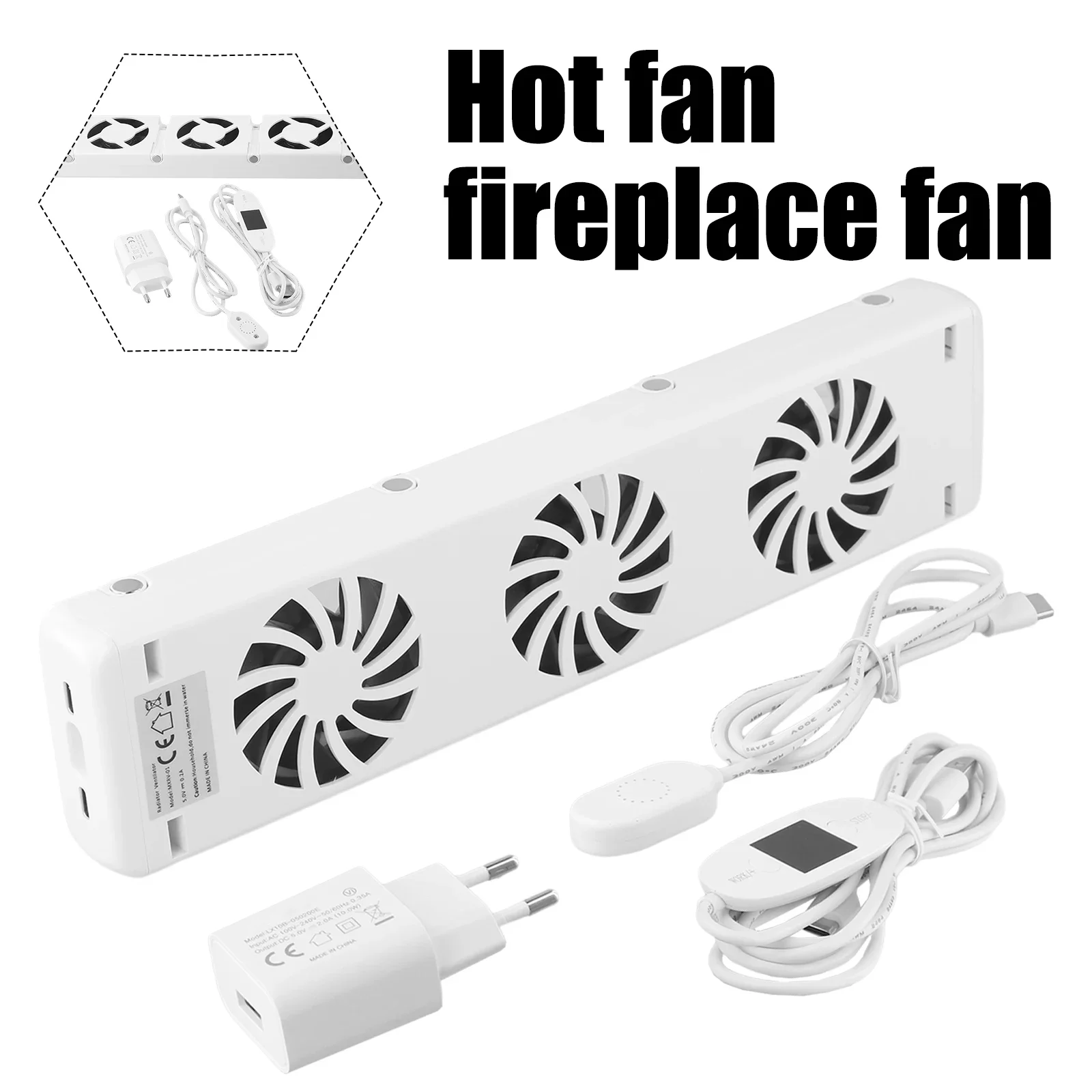 Booster Extension Smart Radiator Fan Accessories Easy Installation Parts Repair Replacement Ventilator Brand New