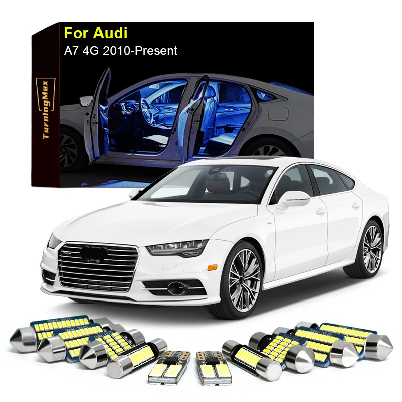 

Canbus Interior Lighting LED Bulbs Kit Package For Audi A7 4G 2010-Now Dome Map Reading Trunk Indoor Lamp Lights Car Accessories