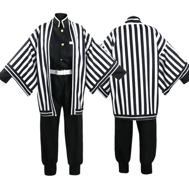 أزياء الهالوين للرجال شيطان القاتل كيميتسو نو يابا إيغورو أوباناي هاوري كيمونو أزياء تنكرية مجموعة دعائم الأفعى البيضاء