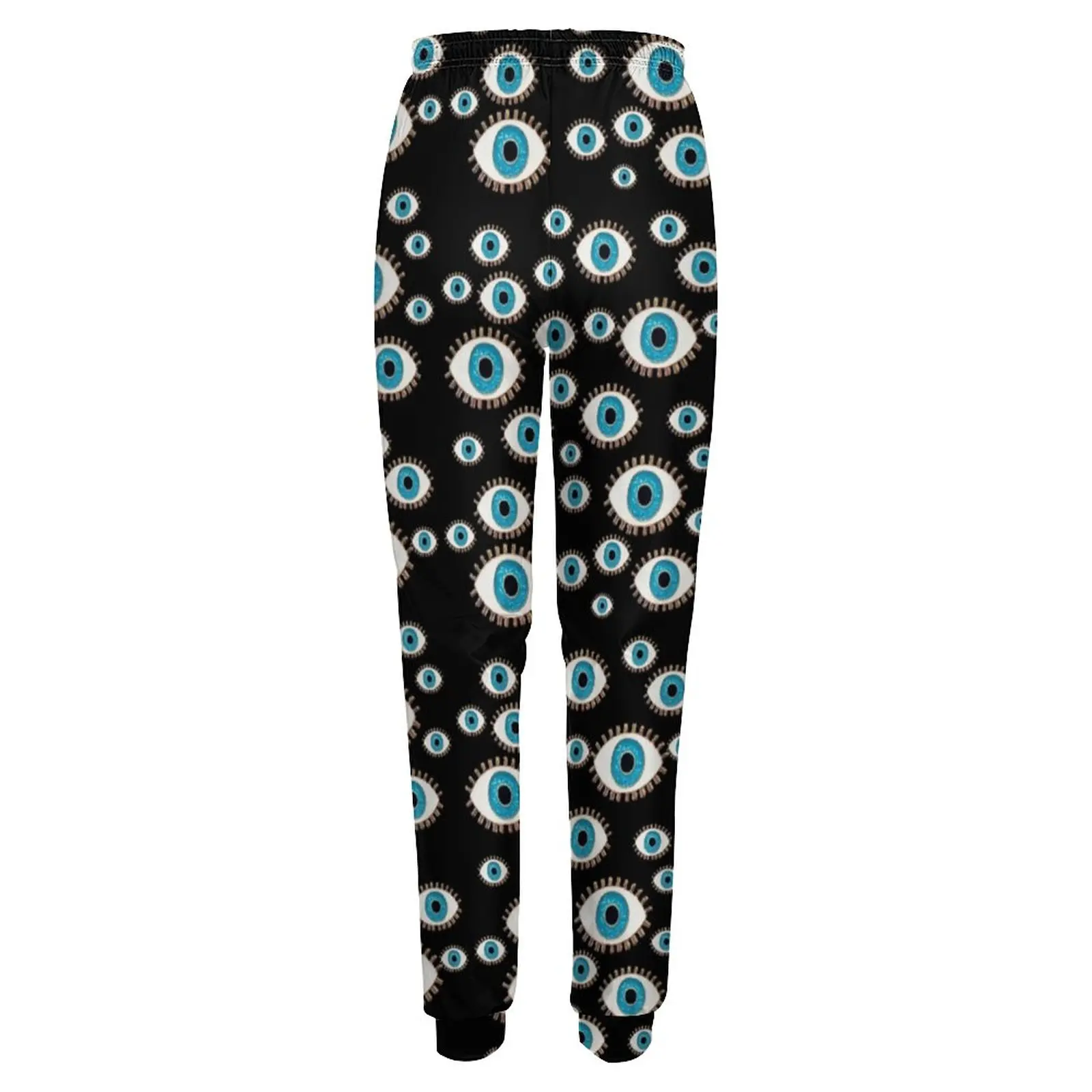 Evil Eye Print Joggerhose Griechische Mati Mataki Klassische Jogginghose Frühlingsmuster Harajuku Große Größe Hose Geschenk