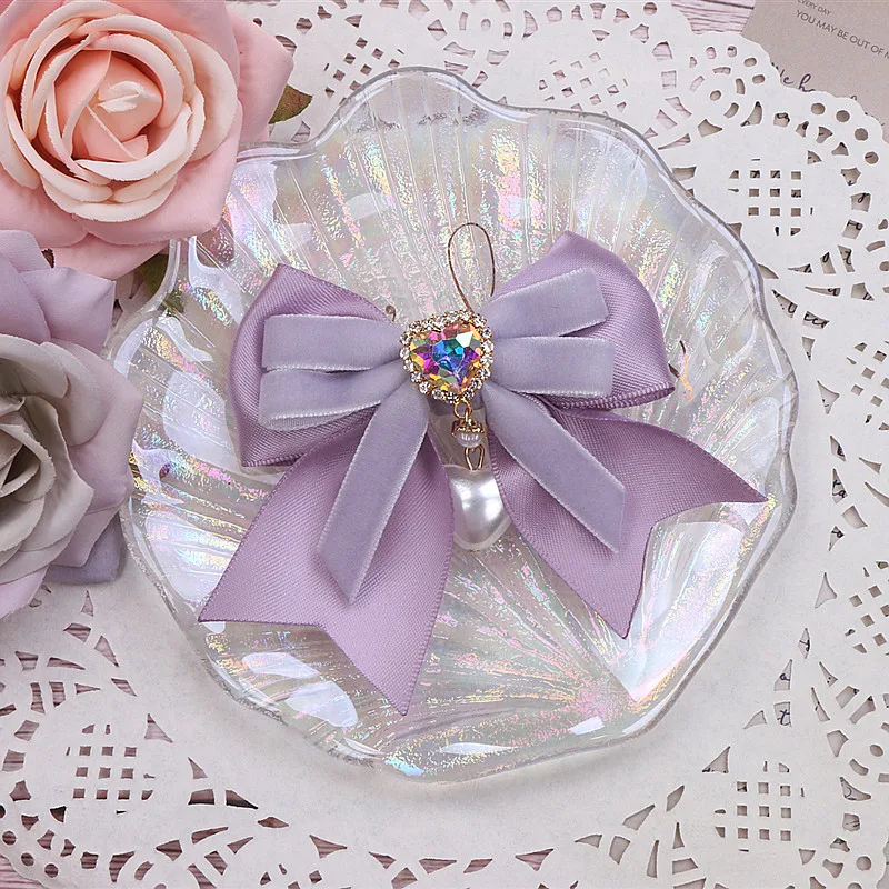 

Женские аксессуары для волос Lo Y2K, заколки для волос для девочек, костюм, милые женские банты для волос, бархатная лента, аксессуары для волос для женщин