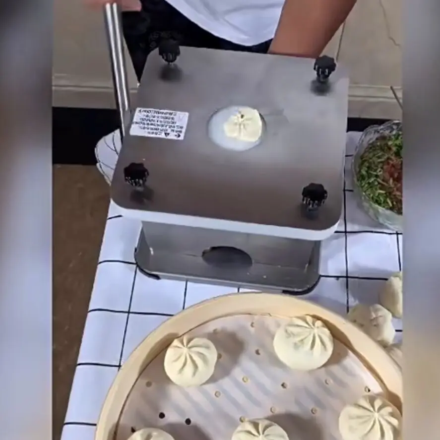 Manual que forma la harina prensada rellena Xiao Long Bao pan al vapor equipo de alimentos comercial