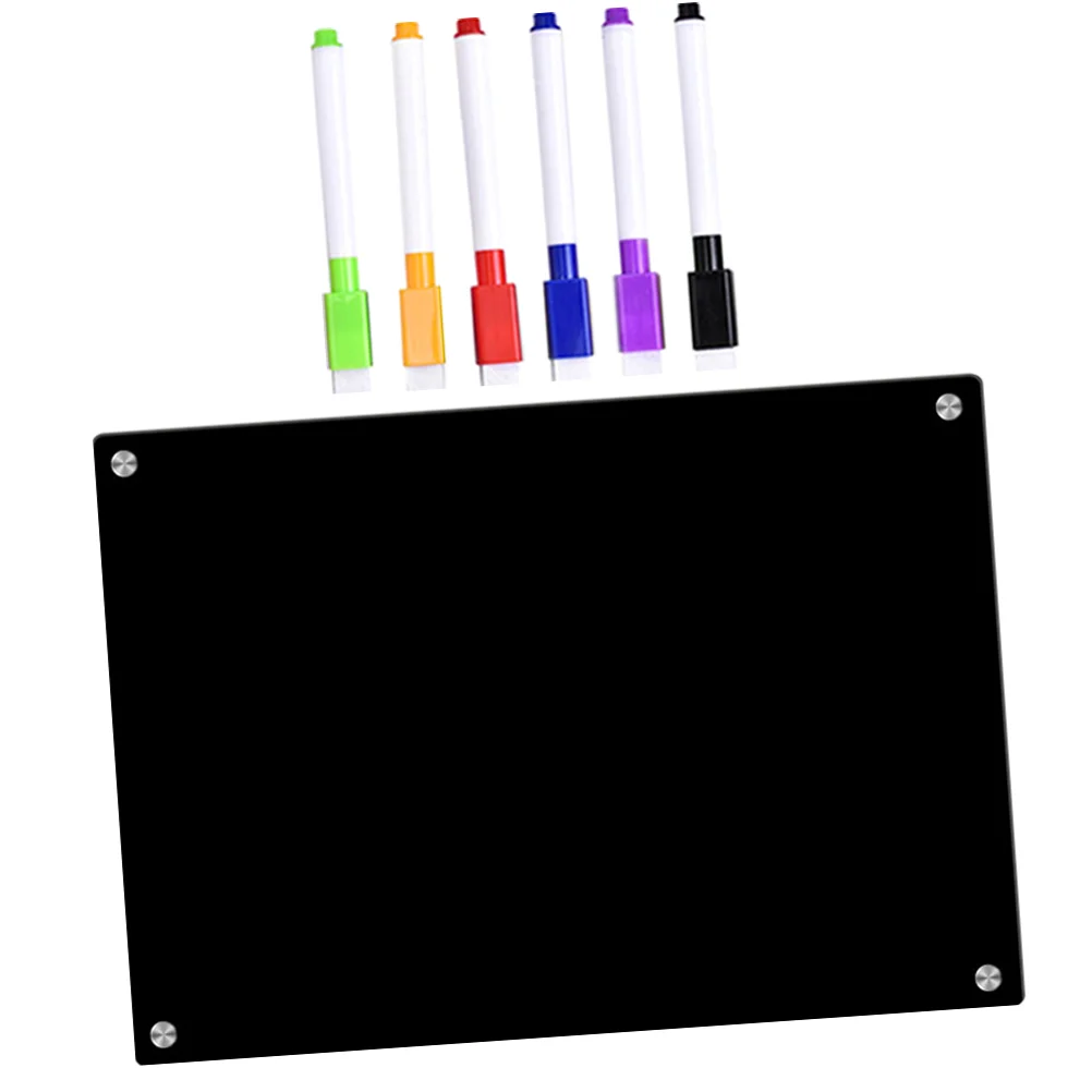 Rewritable Message Board Schedule Writing Fridge Magnet Planning Refrigerator Acrylic Small Dry Erase Boards Plate Do List