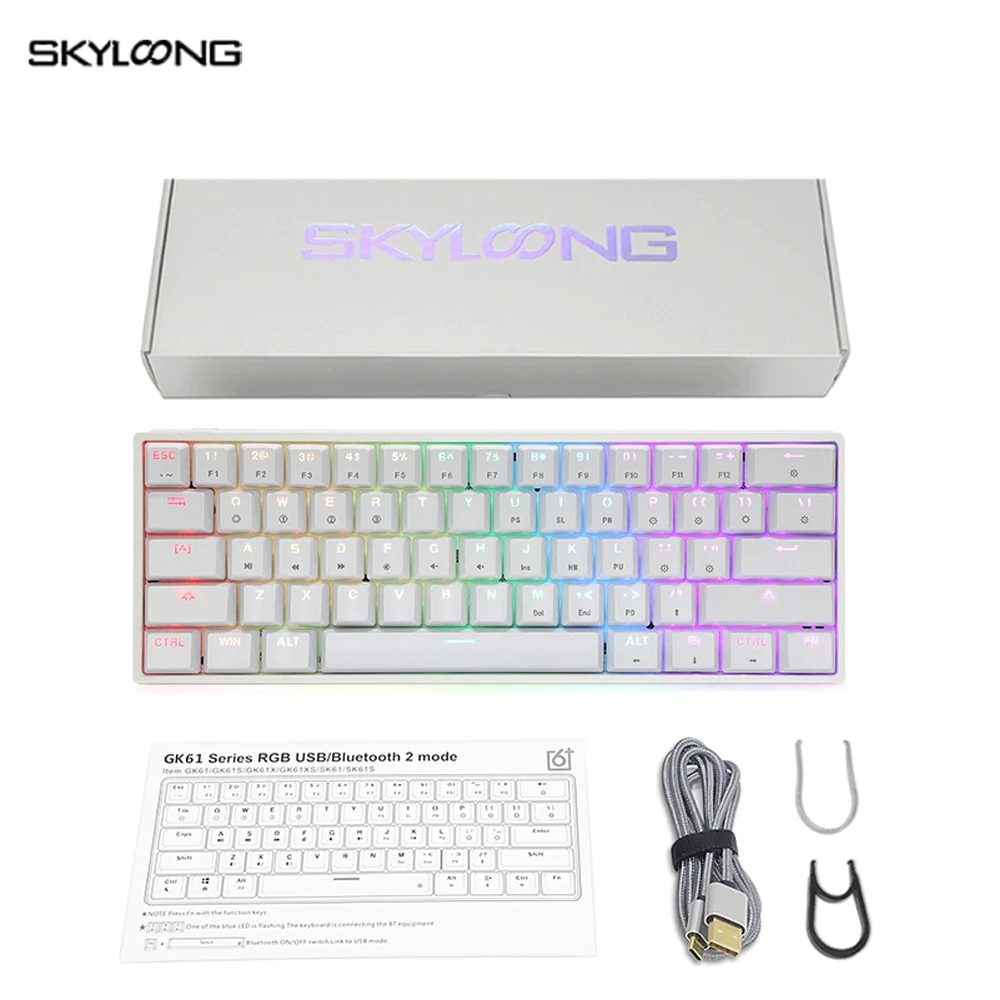 SKYLOONG GK61 ミニポータブル 60% ゲーマー光学式キーボード