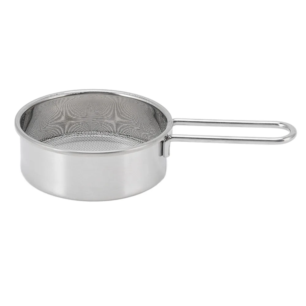 304 Stainless Steel Flour Sieve Strainer Lightweight Round Mesh Round Sifter Easy Cleaning 2.5 Inch Mini Flour Sifter