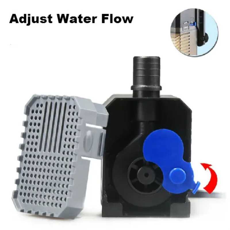 Super 4 In 1 Sunsun Internal Aquarium Filter Pump Fish Tank Multifunction Wave Maker Water Circulation Air Pump Filter CHJ