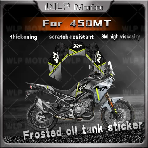Accesorios esmerilados para motocicleta, pegatina protectora para almohadilla de tanque de combustible, Kit de calcomanías antideslizantes para 450mt 450 mt 450MT