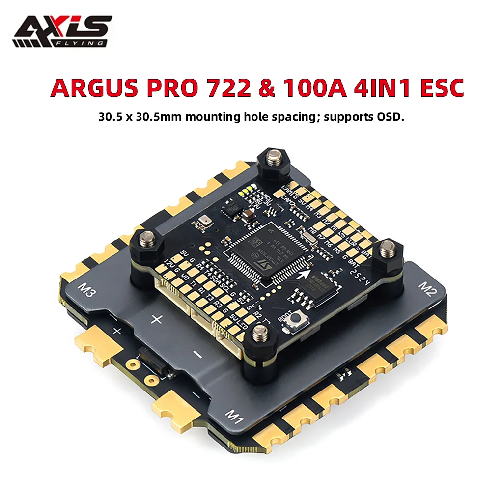 Fpv Drone Esc - Axisflying Argus Pro ECO F722 100A