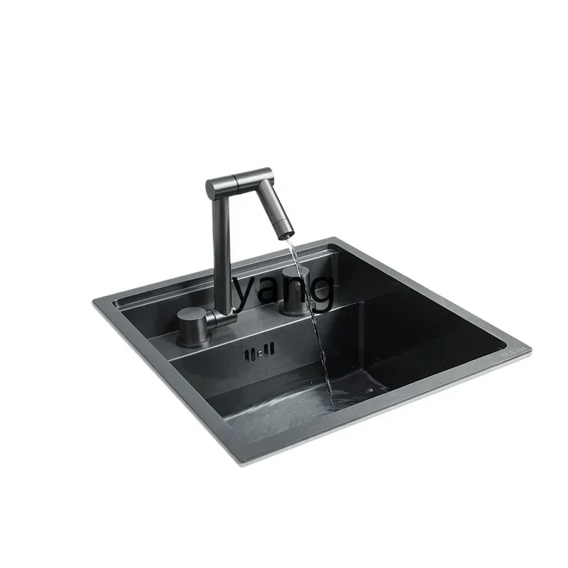 LH304 stainless steel bar invisible small sink with cover hidden mini vegetable basin