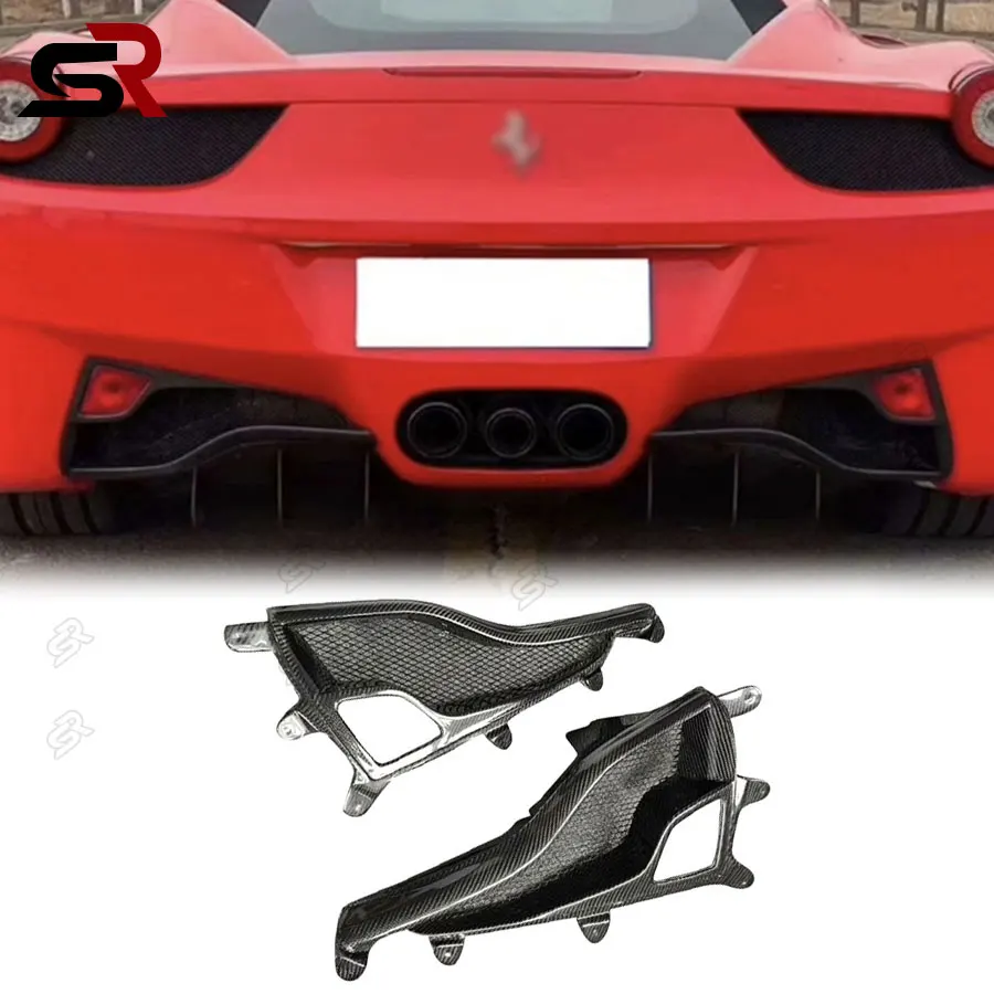 

OEM Style Carbon Fiber Diffuser parts for Ferrari 458 Rear Bumper taillight Frame Auto parts