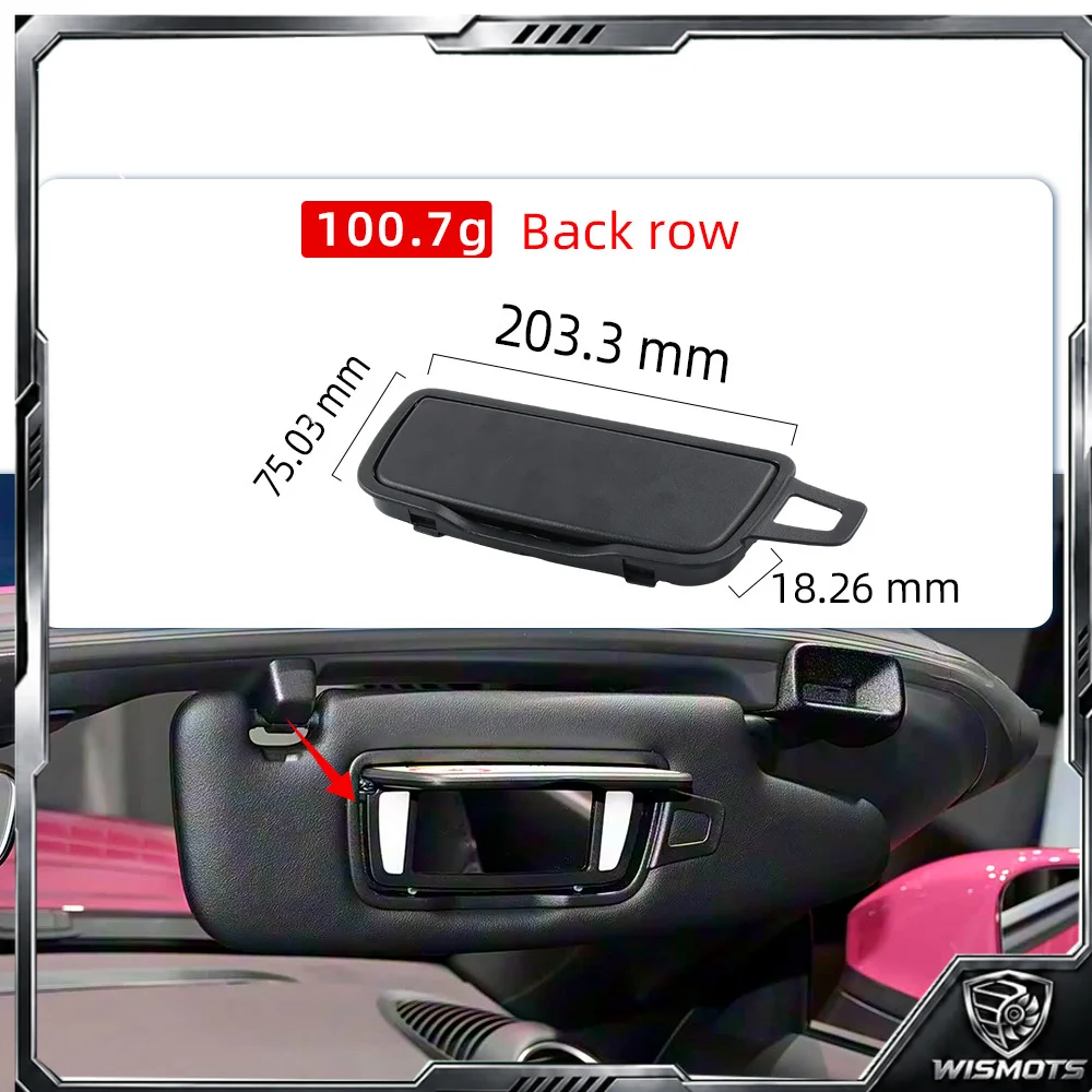For Porsche 718 981 982 991 992 911 Makeup Mirror Assembly without light And With Light But Without Wiring Makeup Mirror Cover