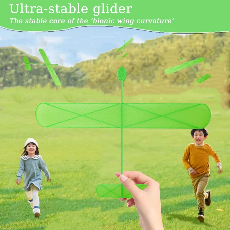 طائرة شراعية فائقة المستقر، ديناميك هوائي إبداعي وممتع، بلاستيك تعليمي لاستكشاف الألعاب الخارجية المجهولة وأنشطة الوالدين والطفل