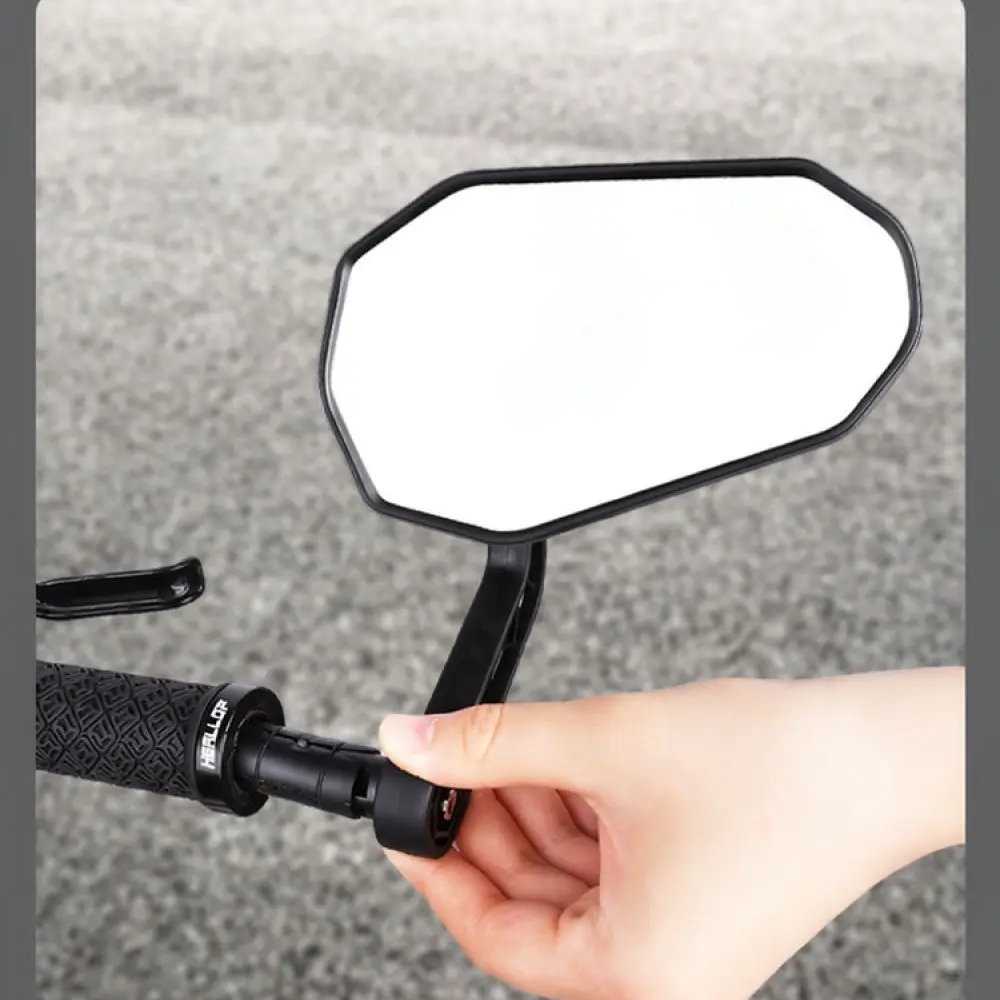 Mountain Bike Rearview Mirror Adjustable Handlebar End Reflector For Safe Cycling Wide Angle View Gear