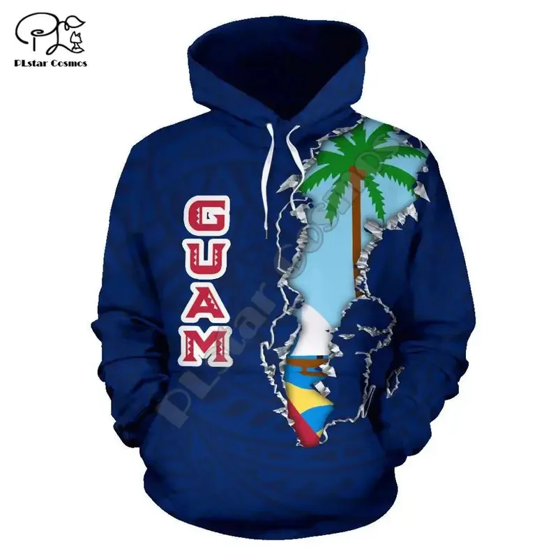 

2025 yiyi Men Guam flag 3d print hoodie long sleeve Sweatshirts jacket women unisex pullover tracksuit with hood hoody autumn ou