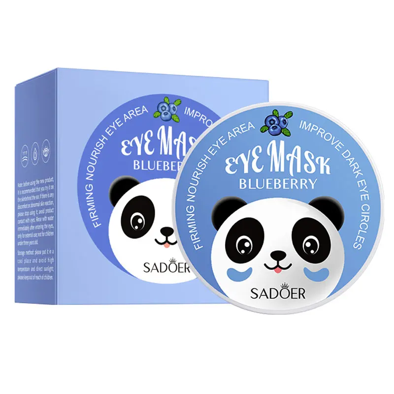 60 piezas SADOER Plant Eye Mask hidrata y hidrata la máscara de ojos suaviza y repara la piel de los ojos