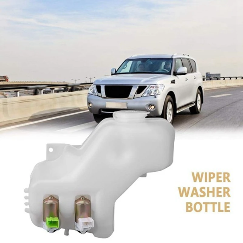 For Nissan Patrol GQ Maverick 1988-1997 Windshield Wiper Washer Bottle 2 Hole Pump Tank Jar Kit