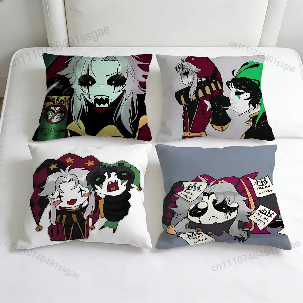 

F-Freak P-Pierrots C-Circus Square Pillow Cover Decorative Throw Pillow Case for Sofa Couch Bed Home Car Living Room Decoration