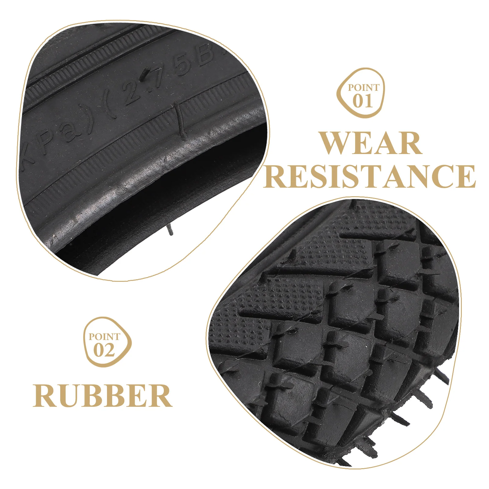 

Childrens Bicycle Tires Kids Bike Heavy Duty Rubber Plus Ply Tyres Mountain Inner Tube Long Service Practical Fit