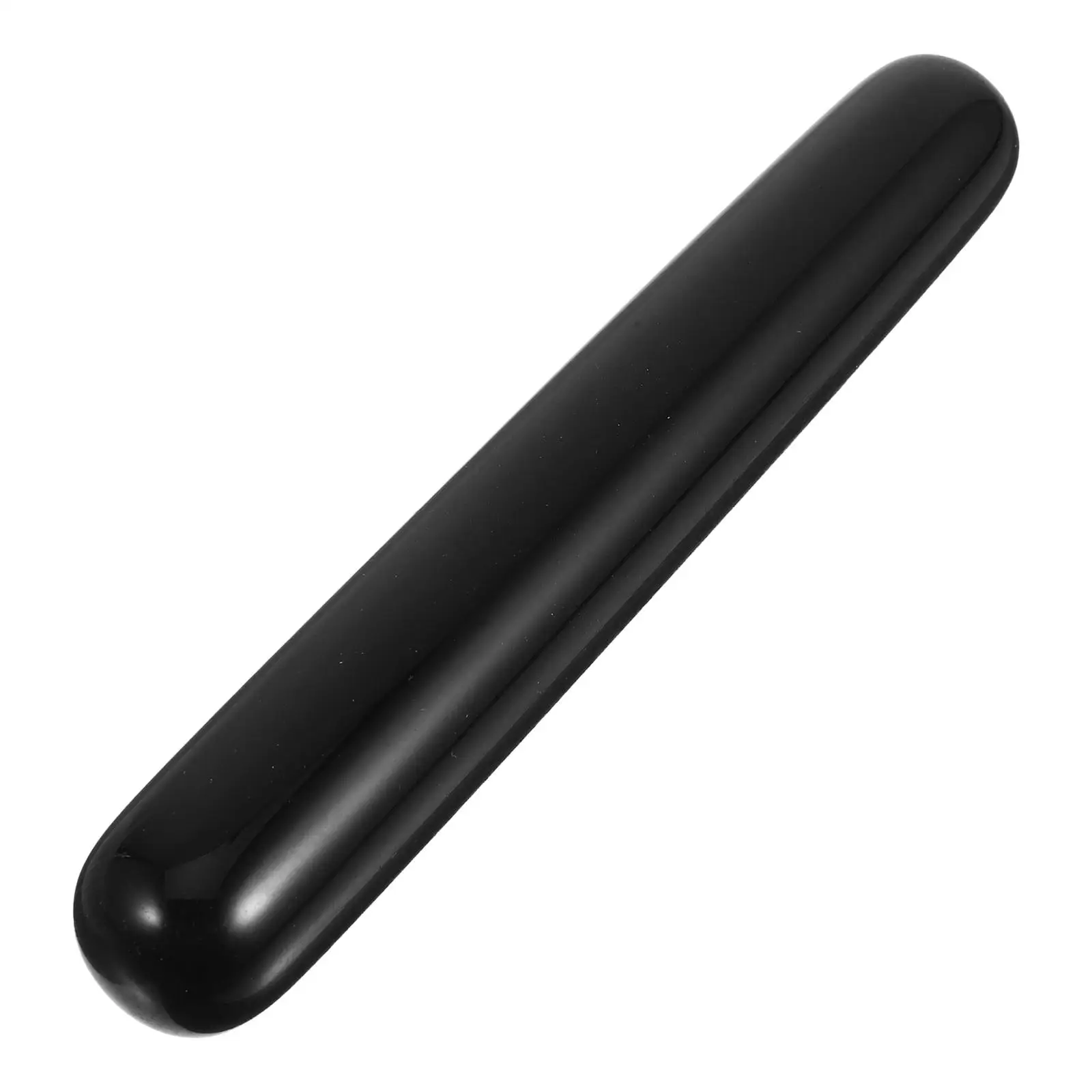 

Obsidian Massage Stick Natural Black Facial Body Scraper Safe Nonirritating Decorative Home Salon Portable Massager Guasha Tool